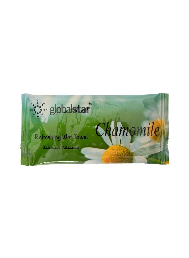 globalstar Chamomile Refreshing Wet Towel 25pcs - Image 3